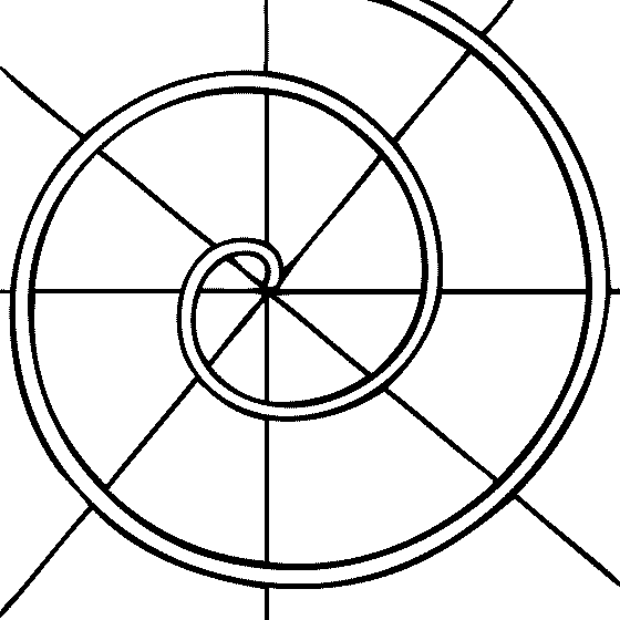 Free Archimedean Spiral Coloring Pages